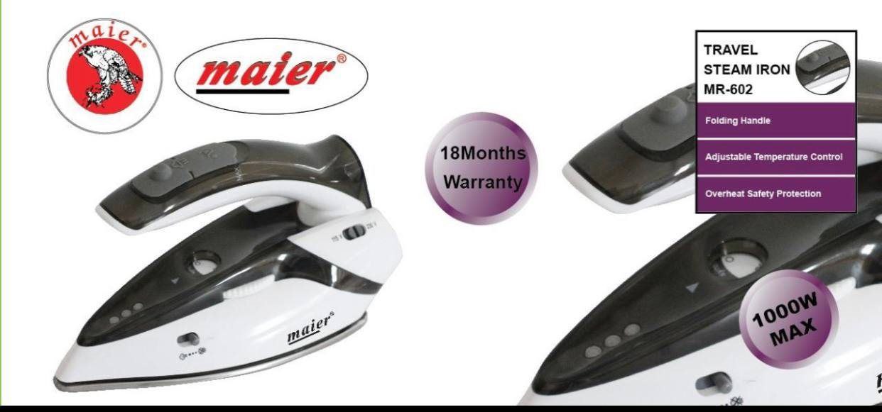 اتو بخار مسافرتی مایر مدل Maier MR‑602