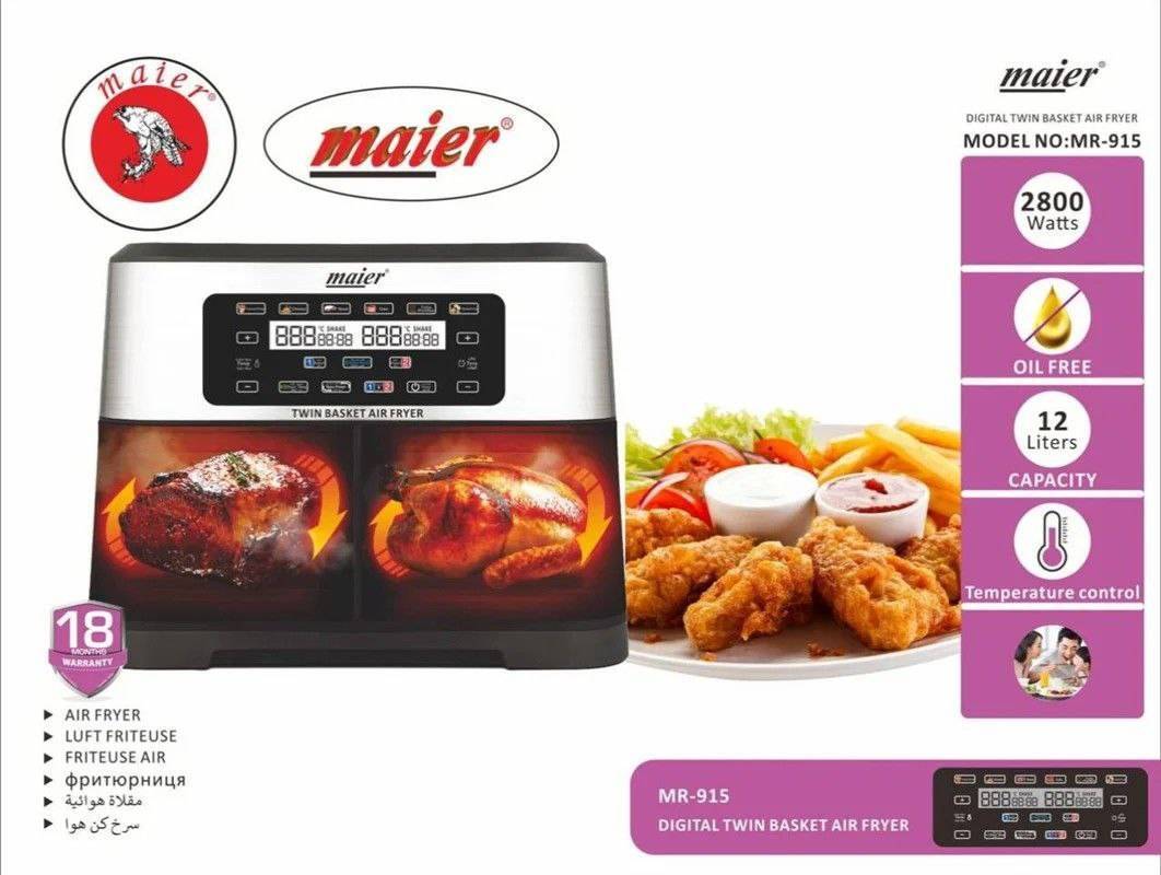 سرخ‌کن بدون روغن دوقلو Maier MR-915 