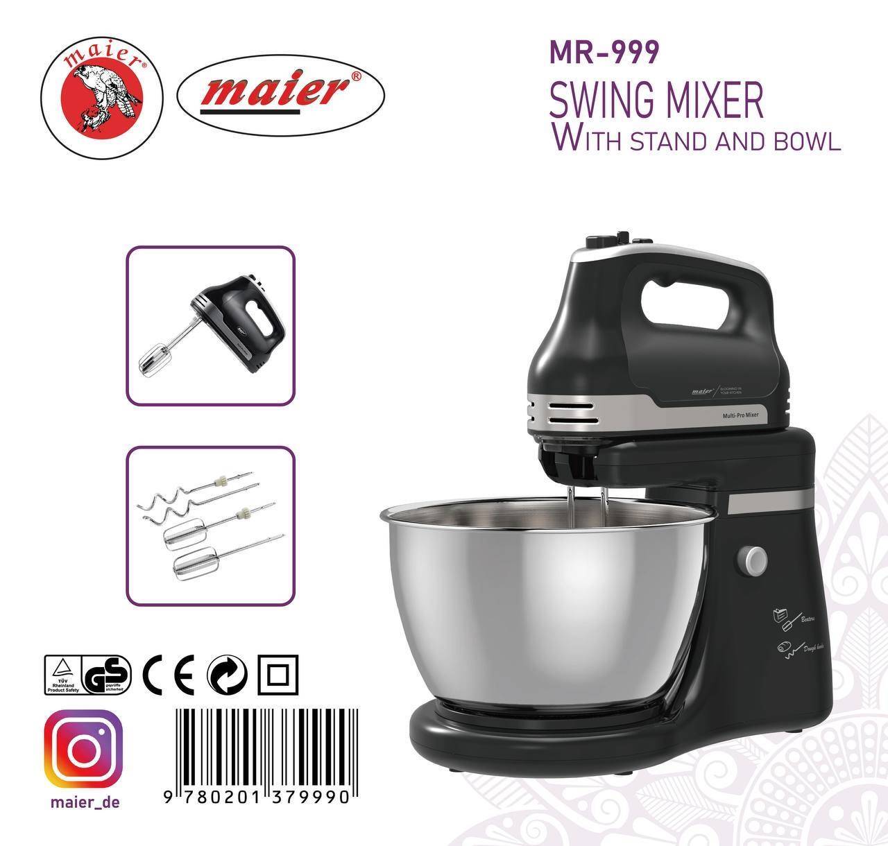 همزن کاسه ای مایر مدل Maier MR-999