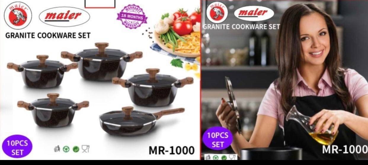 سرویس قابلمه ۱۰ پارچه گرانیتی مایر مدل Maier MR-1000
