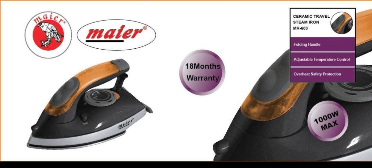 اتو بخار مسافرتی مایر مدل Maier MR‑603