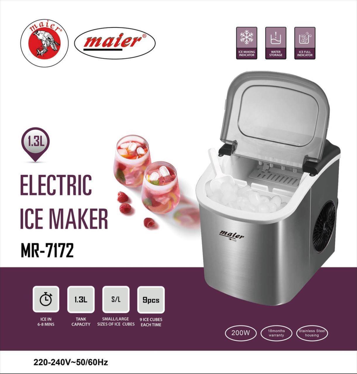 یخ‌ساز و یخ‌ریز مایر مدل Maier MR-7172